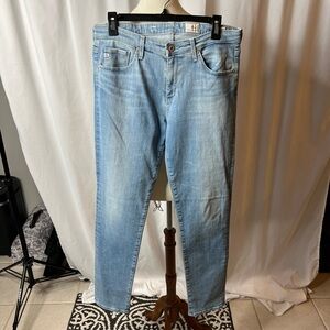 AG Adriano Goldschmied Prima Cigarette Jeans | Size 30R | Light Wash